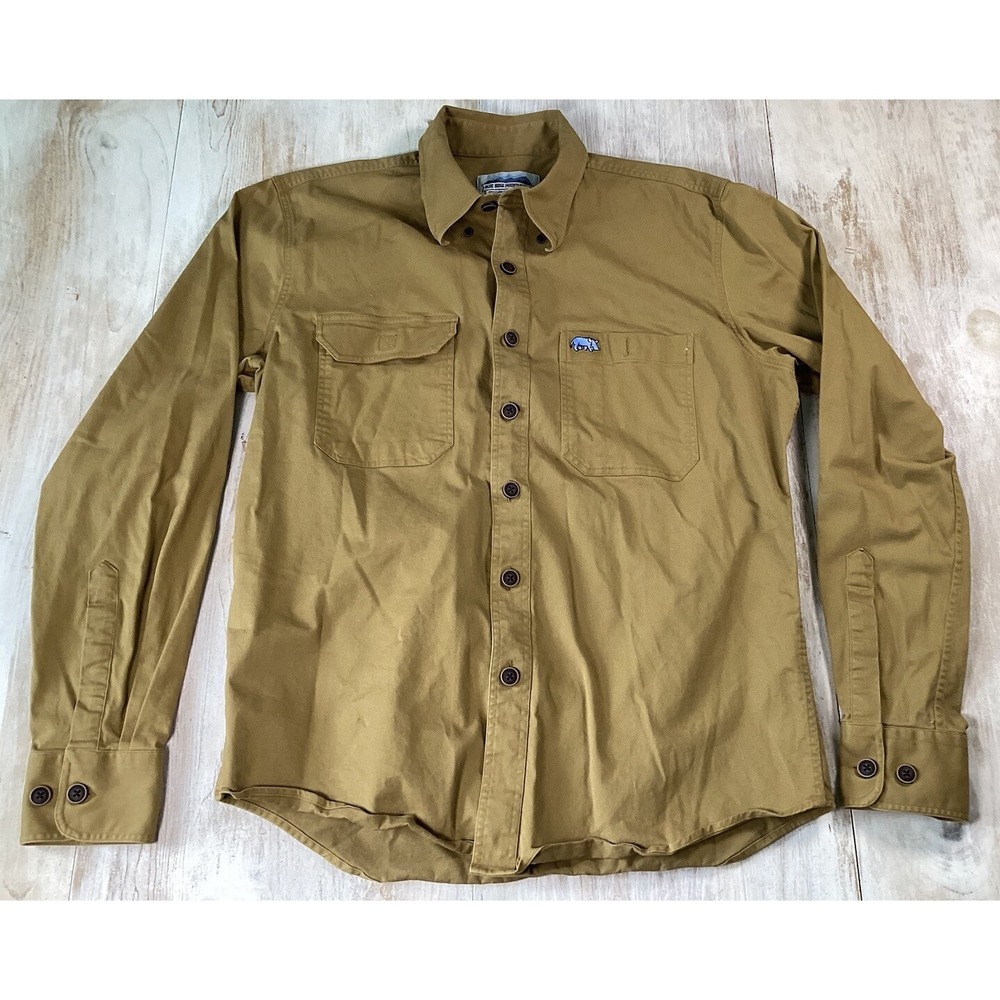 Britches Great Outdoors The Warthog Workshirt Tan‎ Button Up Men's Medium